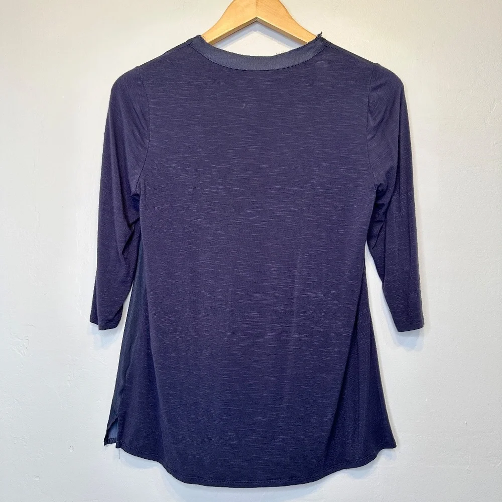 Dolan | Anthro Lucille Pleated Tie Neck Gothcore Witchy Peasant Blouse - Picture 4 of 13